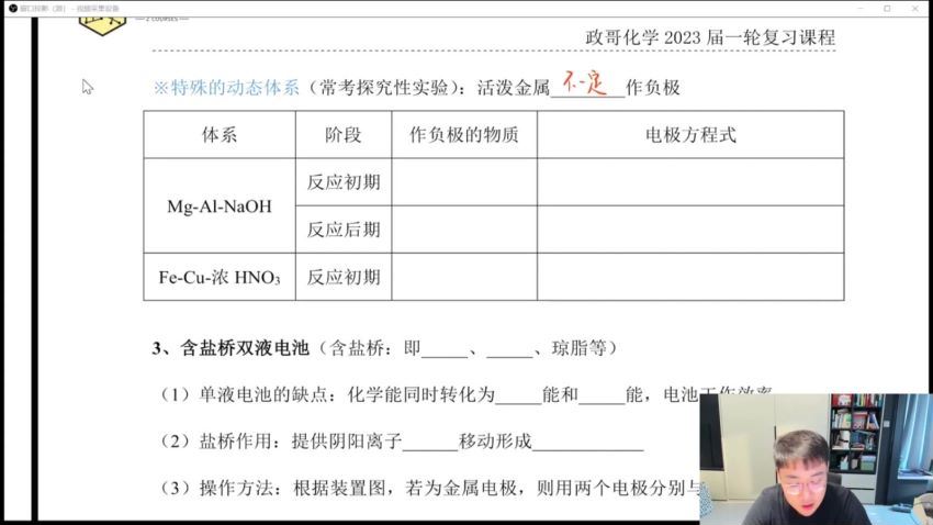 2023高三化学李政一轮秋季班（完结） (21.18G)