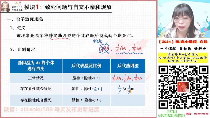 2024生物高三谢一凡A+一轮秋季班 (16.29G)